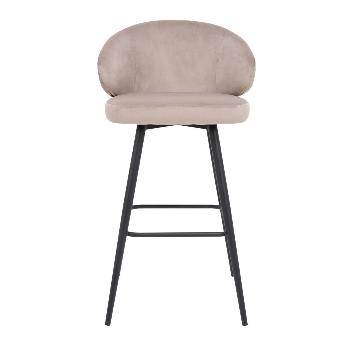 DL FLORENTINA Beige elegant Upholstered indoor bar stool